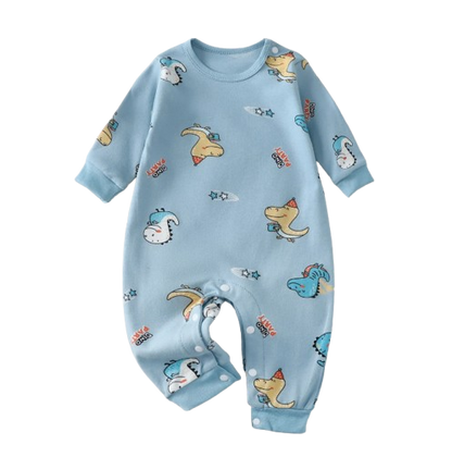 The Axel - Newborn Baby 100% Cotton Romper Long Sleeve Soft Spring Autumn Outfit