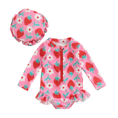 The Adelaide - Baby Girl Long Sleeve Beachwear