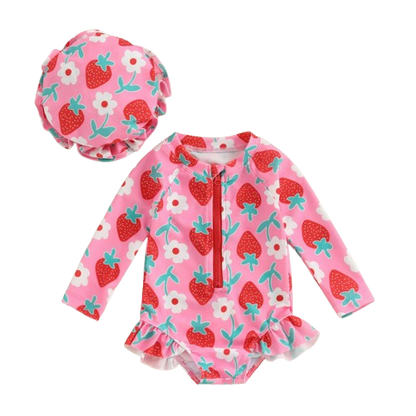 The Adelaide - Baby Girl Long Sleeve Beachwear