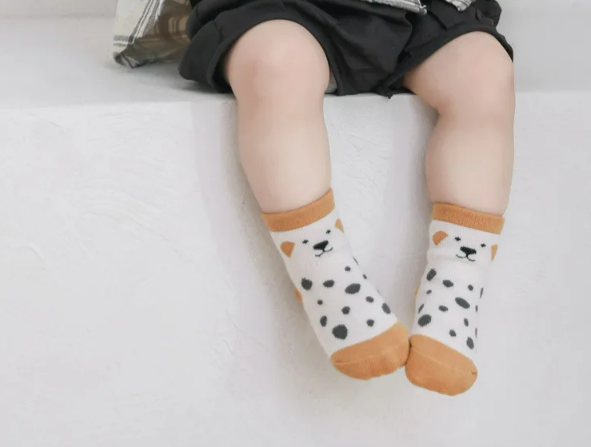 The Eli - Baby Unisex 5 Pairs Animal Print Anti-Slip Baby Socks