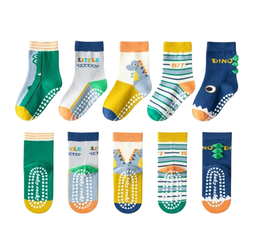 The Ace - Baby Unisex 5pairs Non-slip Floor Socks