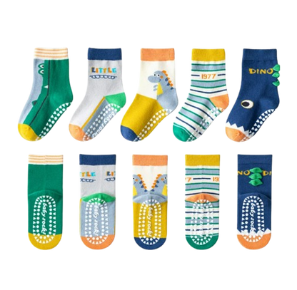 The Ace - Baby Unisex 5pairs Non-slip Floor Socks