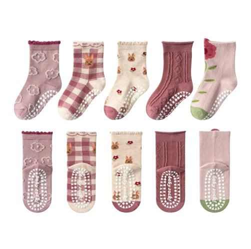 The Ace - Baby Unisex 5pairs Non-slip Floor Socks