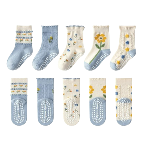 The Ace - Baby Unisex 5pairs Non-slip Floor Socks