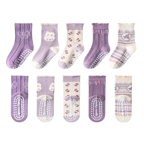 The Ace - Baby Unisex 5pairs Non-slip Floor Socks