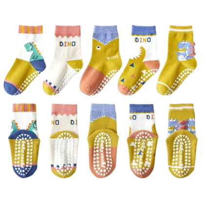 The Ace - Baby Unisex 5pairs Non-slip Floor Socks