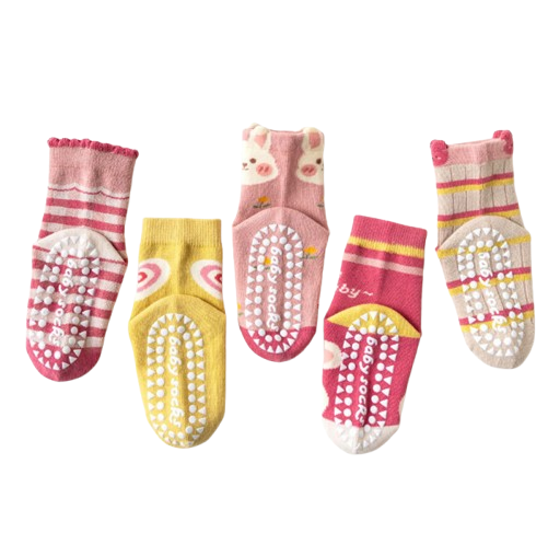 The Ace - Baby Unisex 5pairs Non-slip Floor Socks