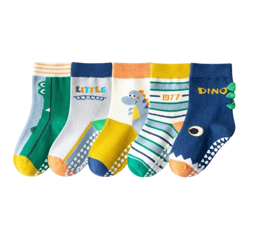 The Ace - Baby Unisex 5pairs Non-slip Floor Socks