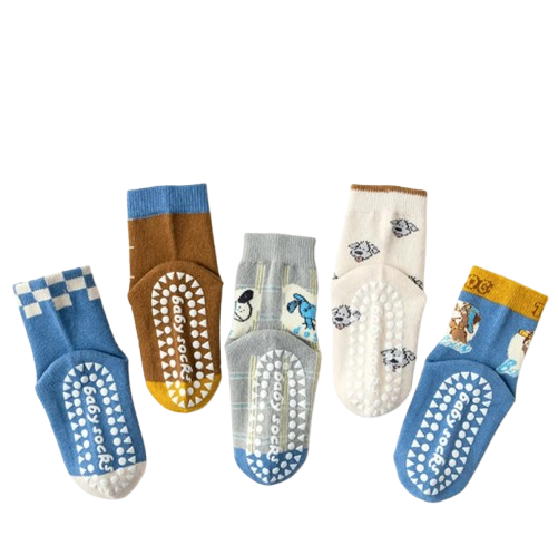 The Ace - Baby Unisex 5pairs Non-slip Floor Socks