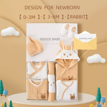 The Carey - Newborn Baby Unisex Khaki Gift Set