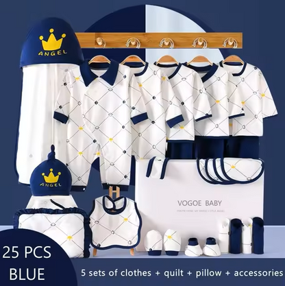 The Rene - Newborn Baby Unisex Blue Gift Set