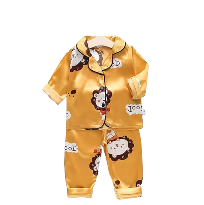 The Jodie - Baby Unisex Cute Print Pajamas Set - Lion Print