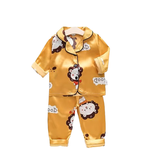 The Jodie - Baby Unisex Cute Print Pajamas Set - Lion Print