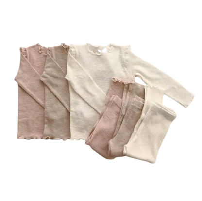 The Alitzel - Baby Unisex Pink Pajamas Set