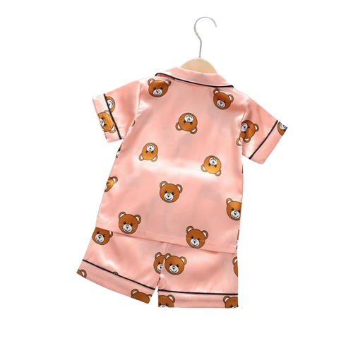 The Michel - Baby Unisex Cute Print Pajamas Set - Pink