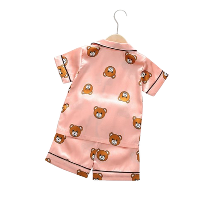 The Michel - Baby Unisex Cute Print Pajamas Set - Pink