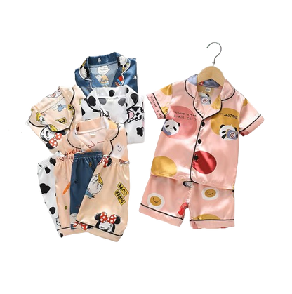 The Gale - Baby Unisex Cute Print Pajamas Set - Cow Print