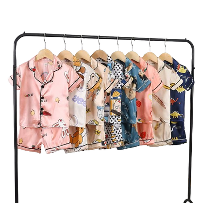 The Gale - Baby Unisex Cute Print Pajamas Set - Cars Print