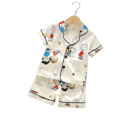 The Gale - Baby Unisex Cute Print Pajamas Set - Snoopy Print