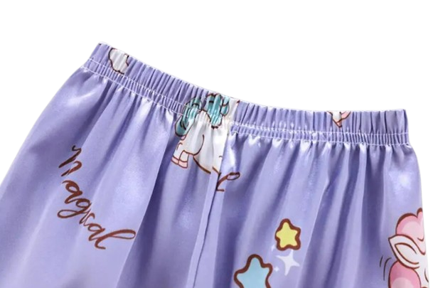 The Clara - Baby Girl Purple Unicorn Print Cartoon Pajamas