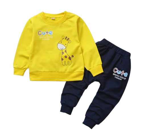 The Bay - Baby Unisex Cute Giraffe Print Tracksuit