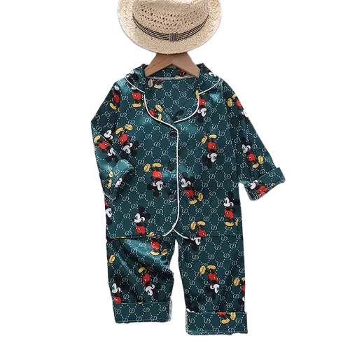 The Aziel - Baby Unisex Print Pajamas Set