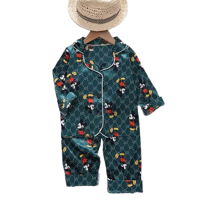 The Aziel - Baby Unisex Print Pajamas Set