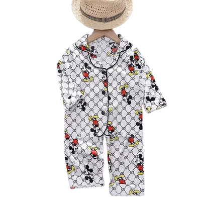 The Aziel - Baby Unisex Print Pajamas Set