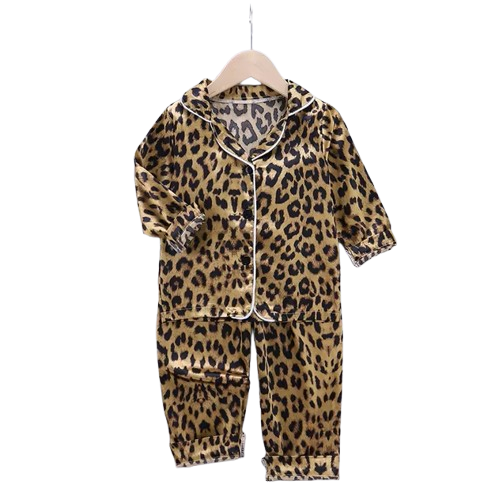 The Aziel - Baby Leopard Print Pajamas Set