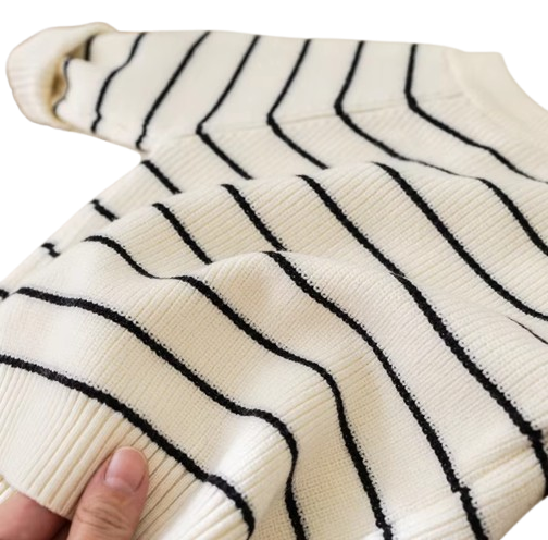 The Arlo - Baby Unisex Striped Knitted Cardigan Overcoat