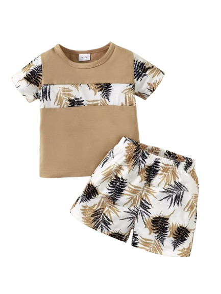 The Antonio - Baby Boy Beach Style Short Sleeves Top + Shorts