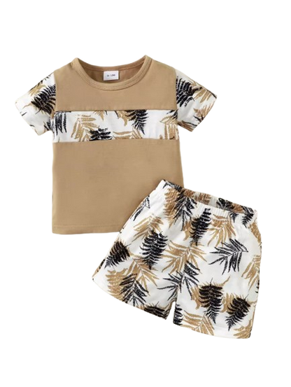 The Antonio - Baby Boy Beach Style Short Sleeves Top + Shorts