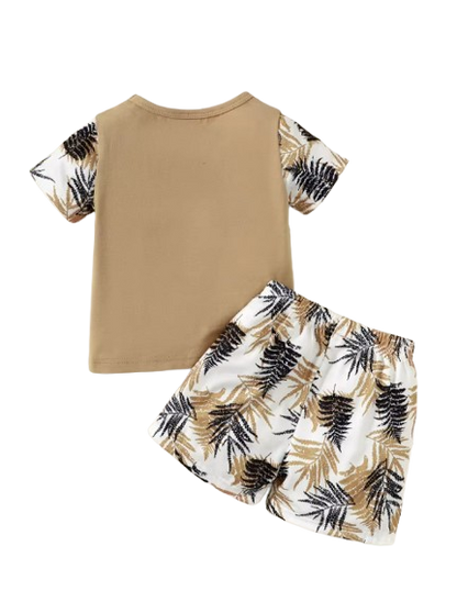 The Antonio - Baby Boy Beach Style Short Sleeves Top + Shorts