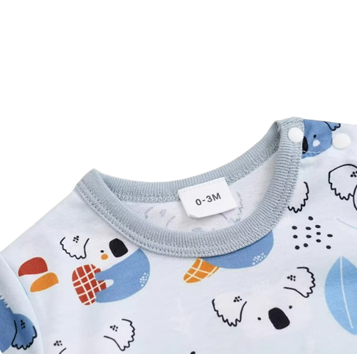 The Alejandro - Baby Boy Animal Koala Full Print Comfortable Short Sleeve Set