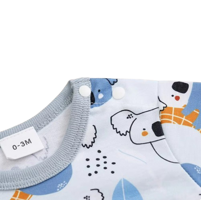 The Alejandro - Baby Boy Animal Koala Full Print Comfortable Short Sleeve Set