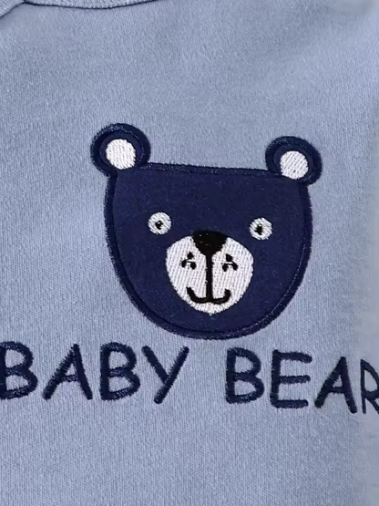 The Javier - Baby Boy Tie Feet Little Bear Cute Bodysuit