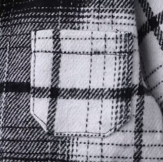 The Valentino - Baby Boy Black & Grey Hooded Checkered Jacket Fashion