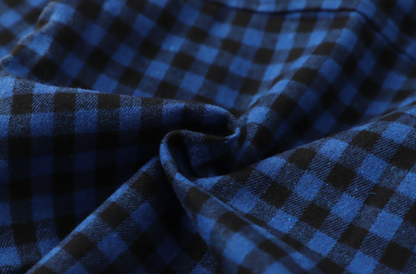 The Damon - Baby Boy Blue Small Checkered New Western-Style Coats Long Sleeve