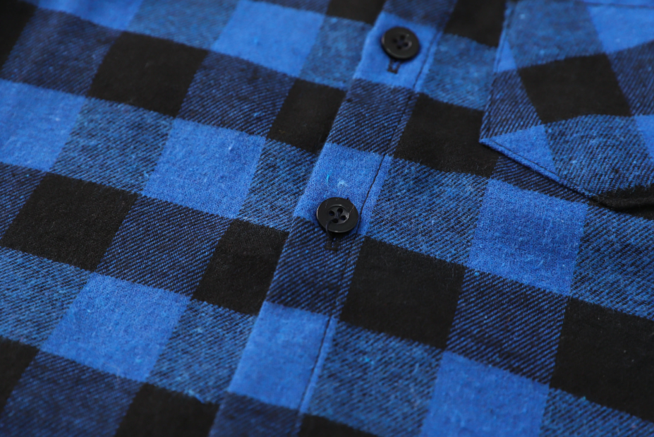 The Damon - Baby Boy Blue Large Checkered New Western-Style Coats Long Sleeve