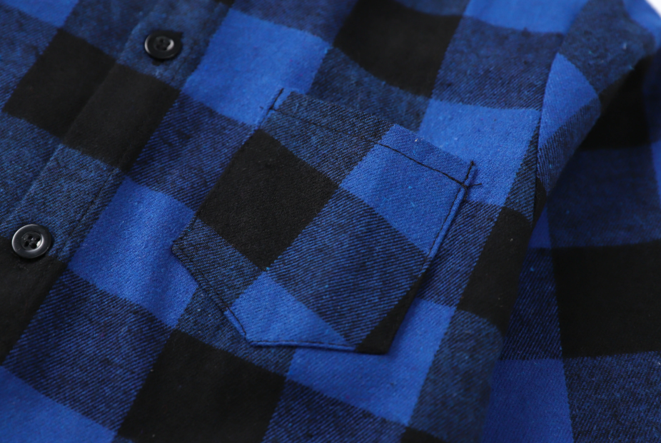 The Damon - Baby Boy Blue Medium Checkered New Western-Style Coats Long Sleeve