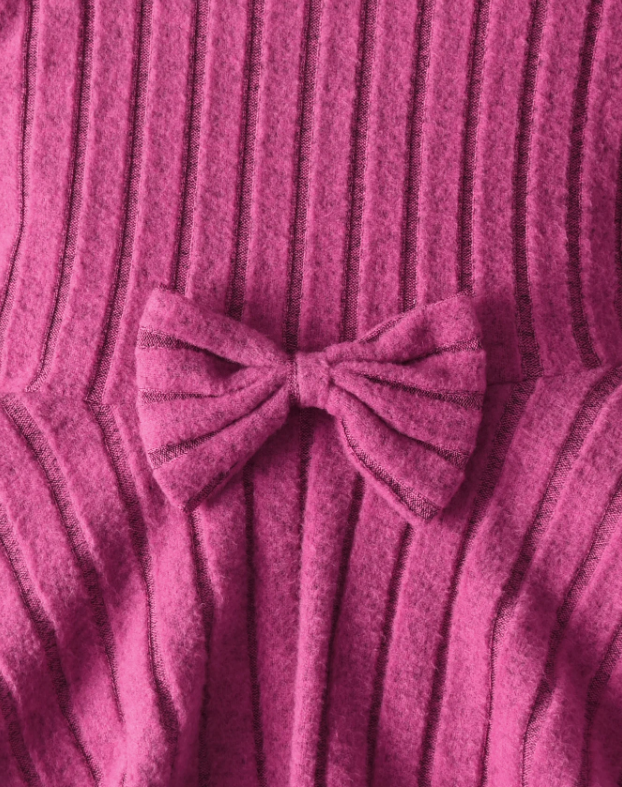 The Louise - Girls Ribbed 2-Piece Set Long Sleeve Shirt & Pants, Spring Autumn Outfit