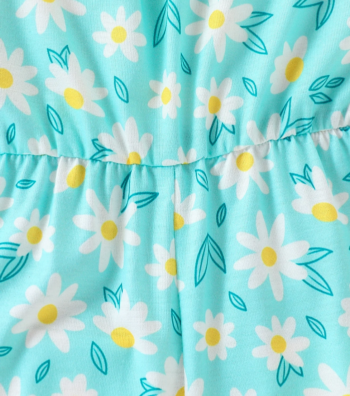 The Alia - Toddler Baby Girl Floral Print Suspender Jumpsuit and Bag Summer Wear