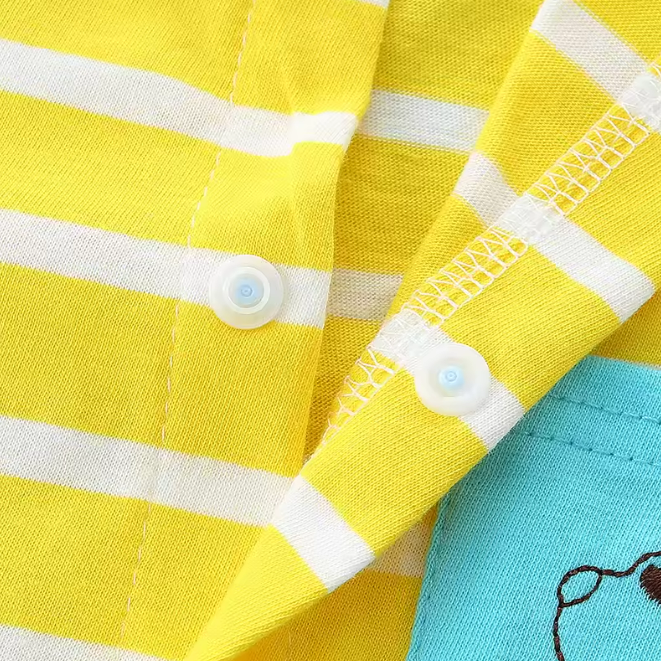 The Evander - Unisex Baby Striped Short Sleeve Romper Lightweight Summer One Piece Outfit for Newborns