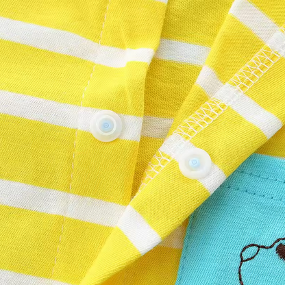 The Evander - Unisex Baby Striped Short Sleeve Romper Lightweight Summer One Piece Outfit for Newborns