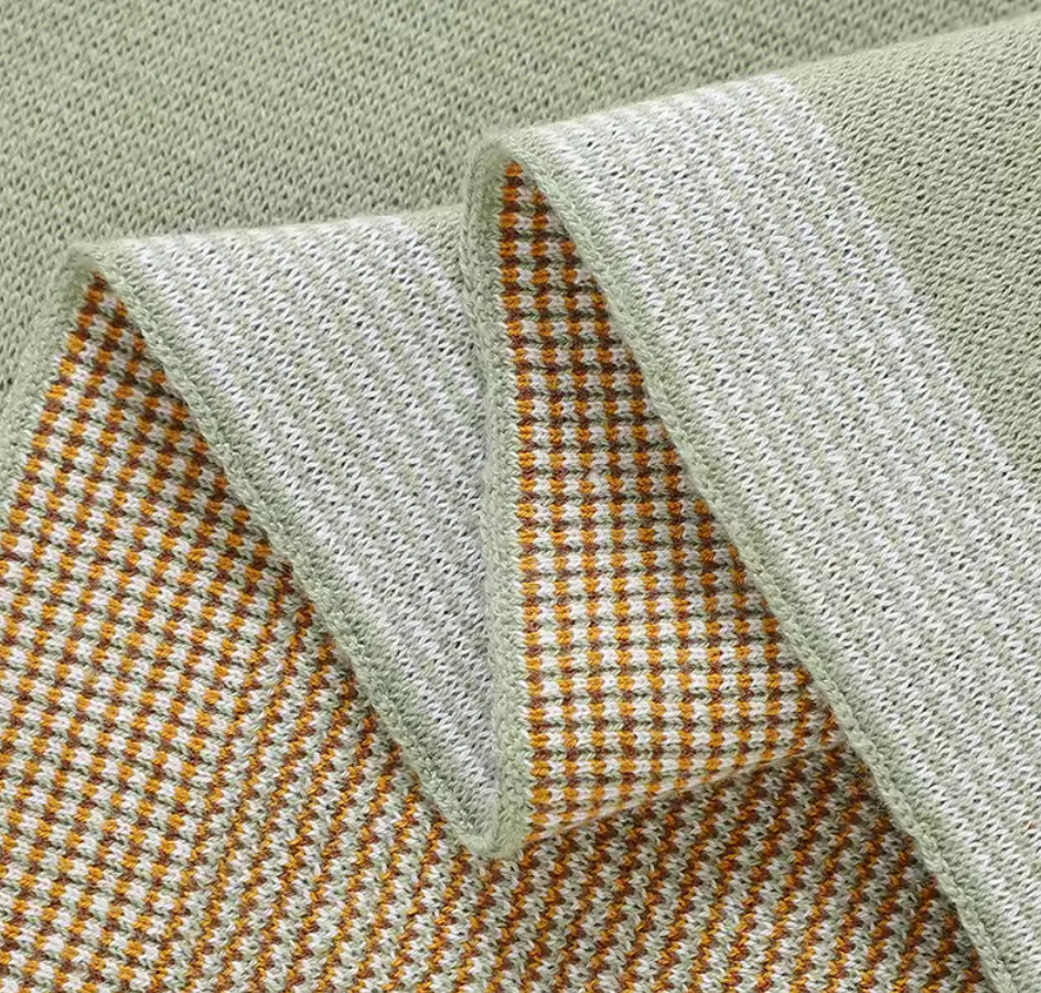 The Brayan - Newborn Baby Cotton Knitted Swaddle Blanket, 90x70cm Plaid Wrap