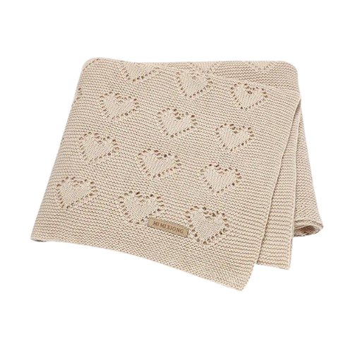 The Beckett - Baby Unisex 100*80cm Heart Design Knitted Blankets