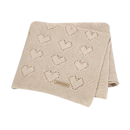 The Beckett - Baby Unisex 100*80cm Heart Design Knitted Blankets