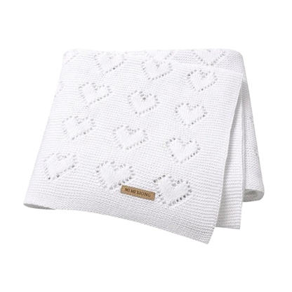 The Beckett - Baby Unisex 100*80cm Heart Design Knitted Blankets