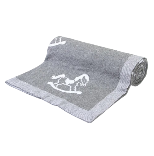 The Caden - Baby Unisex 100*80cm Horse Design Swaddle Blanket