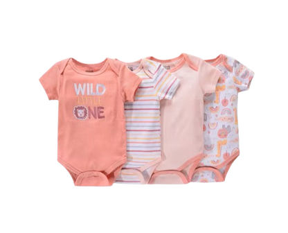 The Caleb - Baby Unisex 4pcs Cartoon Print Bodysuits